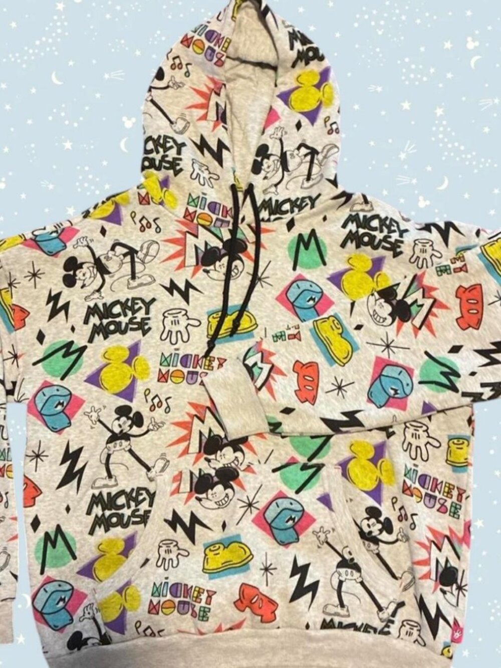 Retro Disney Mickey Mouse multi coloured hoodie